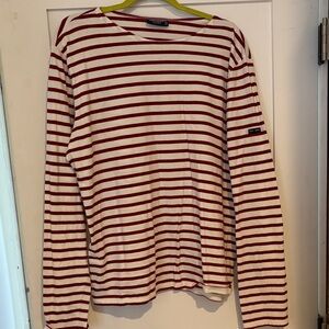 Saint James l’Atelier Red and White Striped Top